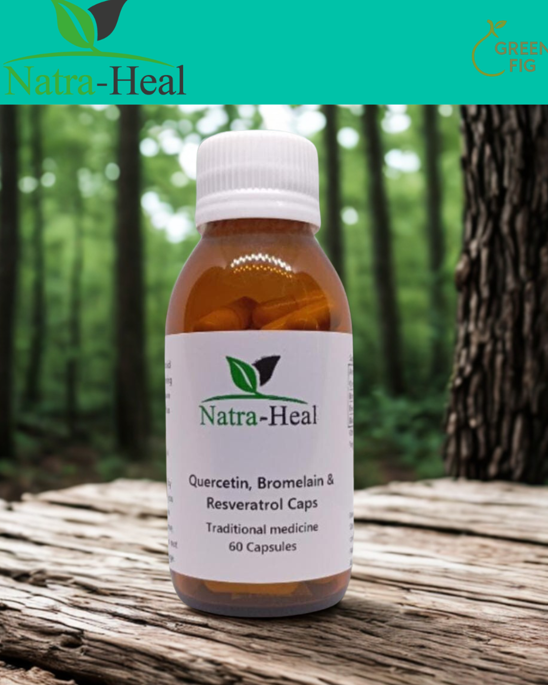 Quercetin Bromelain and Resveratrol capsules