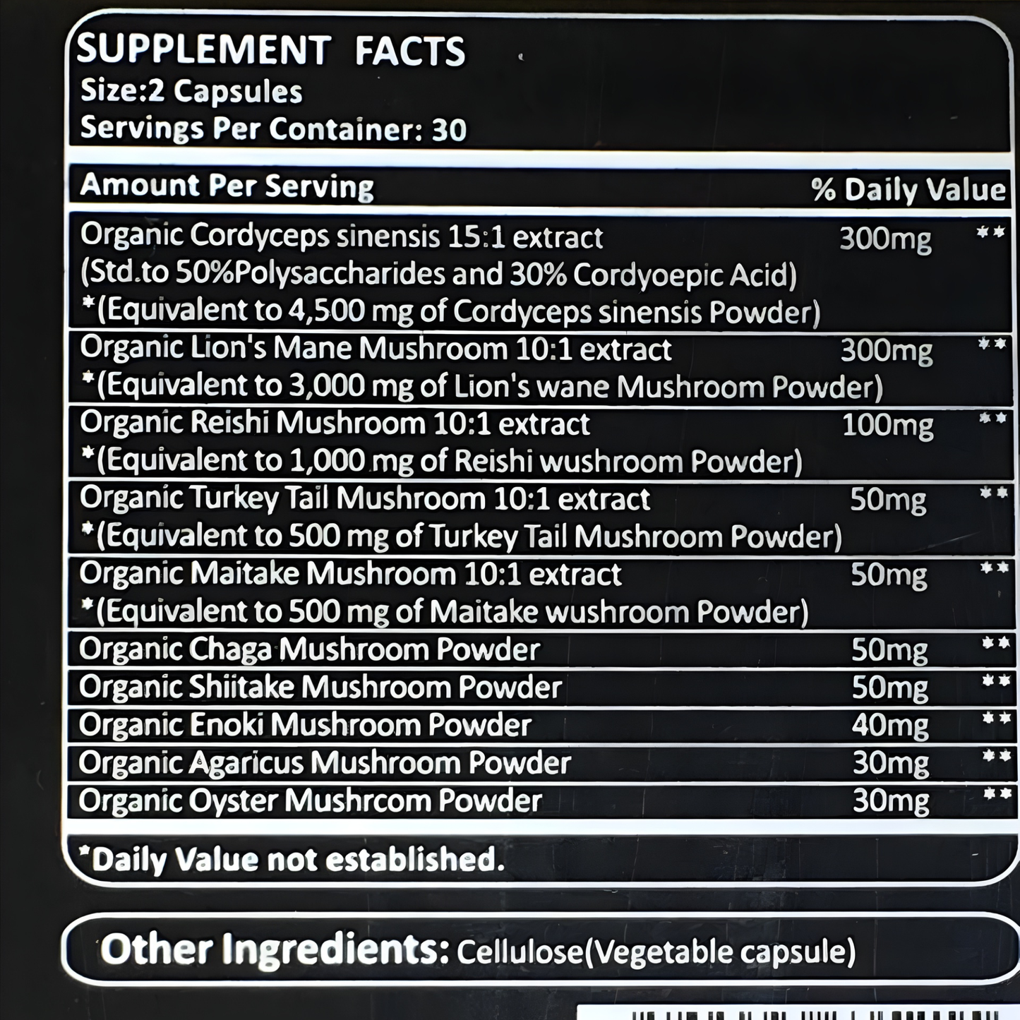 Organic Complex Mushroom
