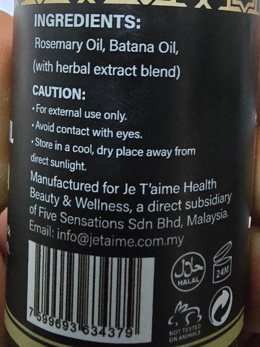 Organic Rosemary & Botana Oil 50ml