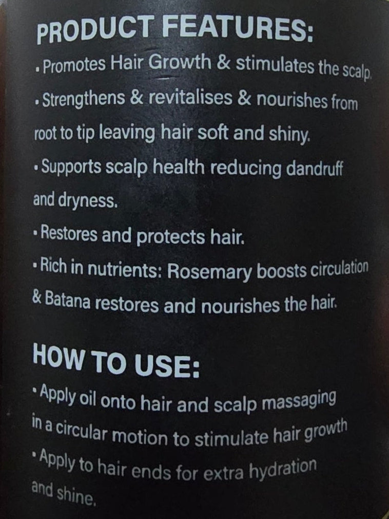 Organic Rosemary & Botana Oil 50ml