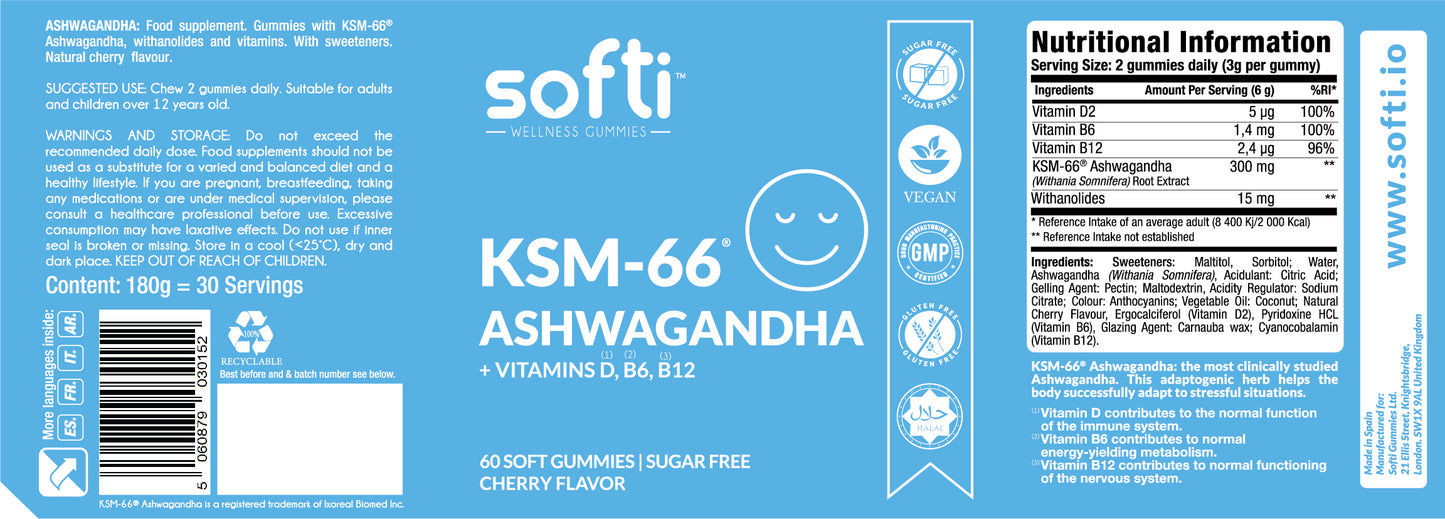 Calm Ashwagandha (KSM-66®) Vitamins Gummies