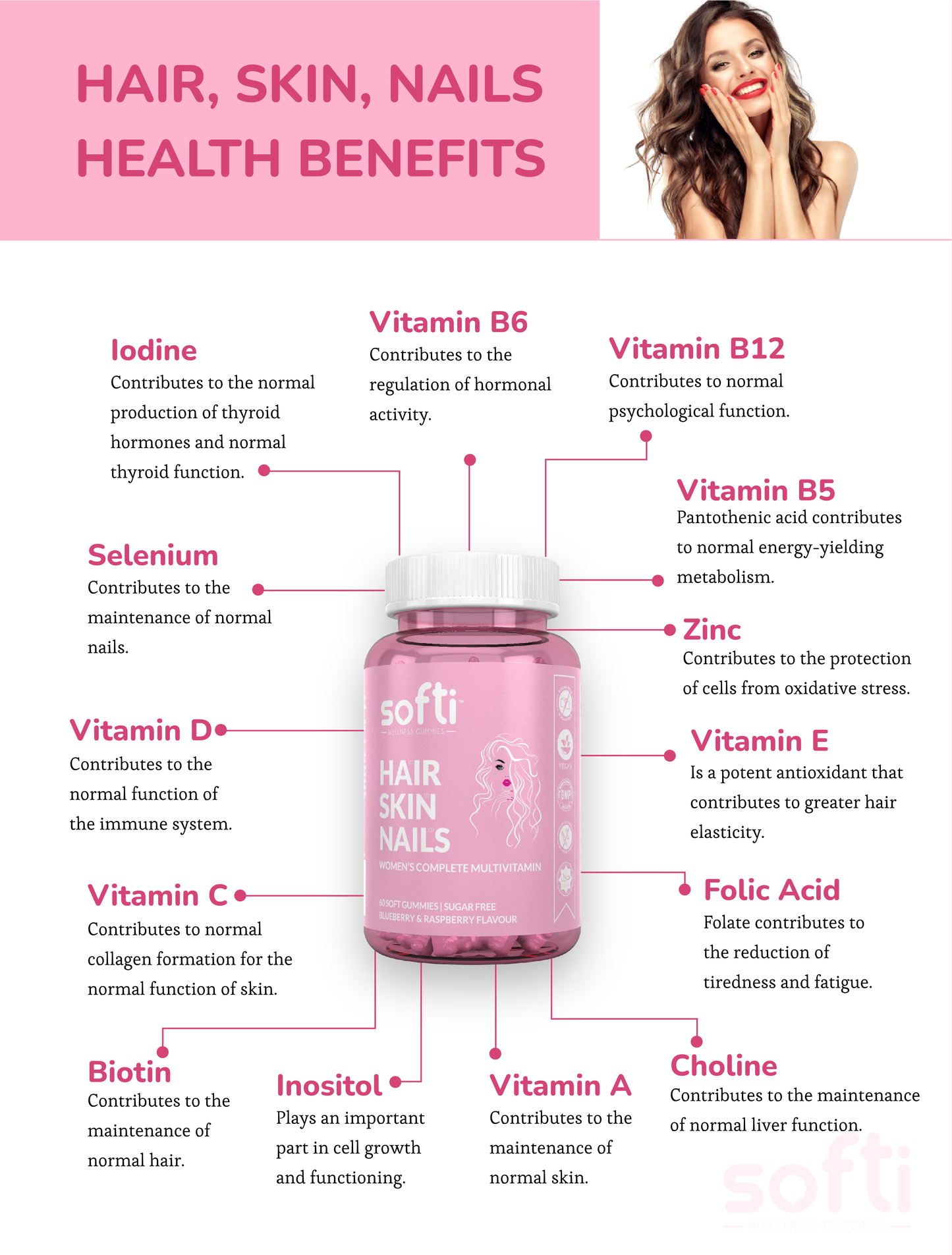 Hair, Skin & Nails Vitamins Gummies